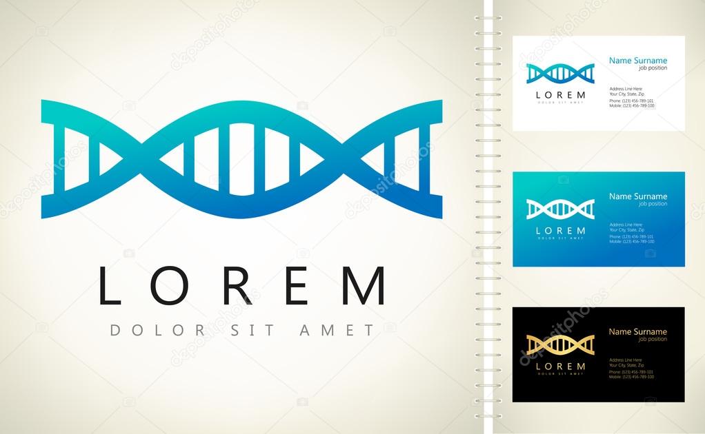 DNA vector. Vector graphic design elements for company logo.