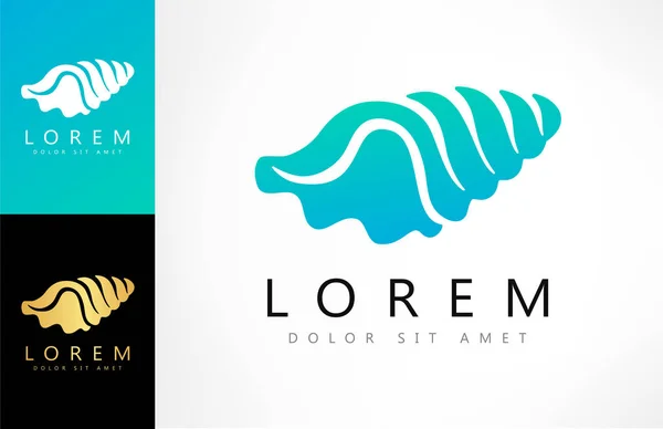 Logotipo Shell Vetor Moluscos Desenho Ilustração Vetorial —  Vetores de Stock