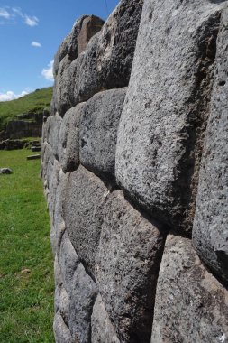 Sacsayhuaman sit alanı, Cusco (Cuzco), Peru İnka taş duvarlara