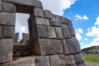 Sacsayhuaman sit alanı, Cusco (Cuzco), Peru İnka taş duvarlara