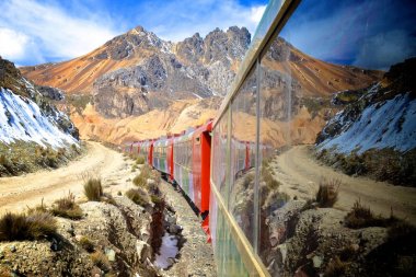 Ferrocarril Merkez Lima ve kurulumu, Peru arasında. And Dağları geçiş, bu tren dünyada 2 yüksek tren olduğunu.