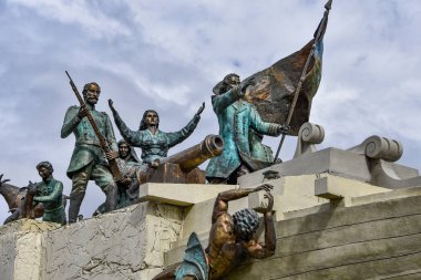 18 Şubat 2018 - Goleta Ancud Schooner anıt ve Çeşme, Punta Arenas, Şili