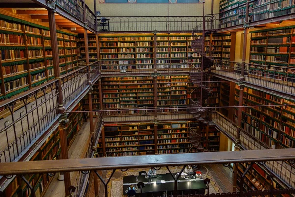 Dicembre 2017 Biblioteca Del Rijksmuseum Amsterdam Una Delle Biblioteche Delle — Foto Stock