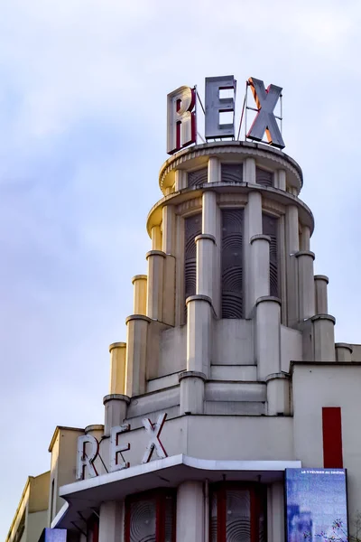 2017 Die Fassade Des Grand Rex Kinos Paris France — Stockfoto