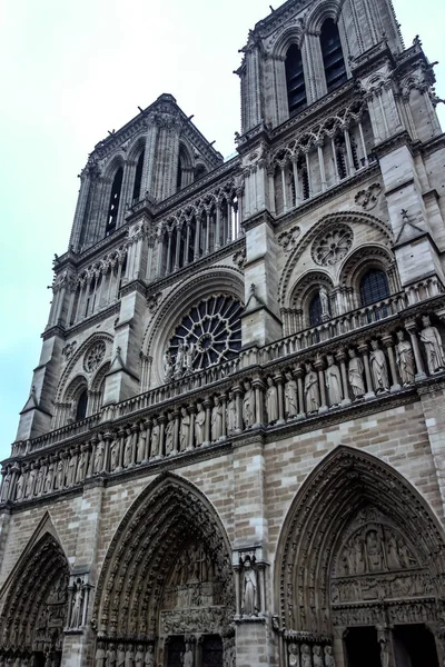 Grudnia 2017 Katedra Notre Dame Paris Ile Cite Paryż Francja — Zdjęcie stockowe