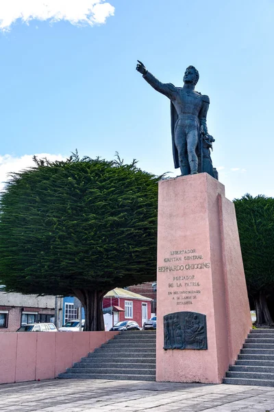 Februar 2018 Statue Zum Gedenken Befreier Bernardo Higgins Der Stadt — Stockfoto