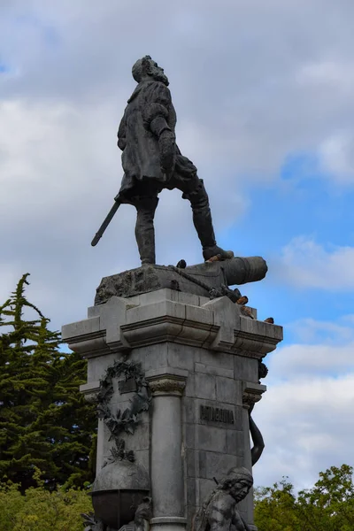 Denkmal Für Ferdinand Magellan Der Stadt Punta Arenas Chile — Stockfoto