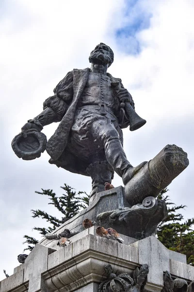 Memorial Ferdinand Magellan Thw Town Punta Arenas Chile — Stock Photo, Image