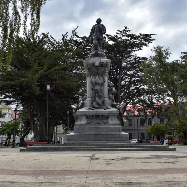 Památník Fernaa Thw Města Punta Arenas Chile — Stock fotografie