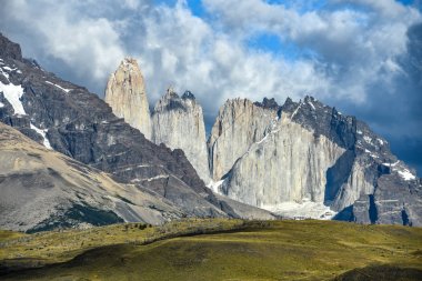 Torres del Paine Laguna Armaga gelen sayısı. Patagonia, Şili