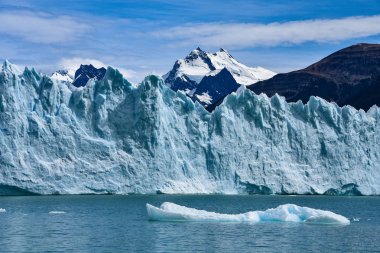 Perito Moreno Buzulu ve Andes Dağları, Parque Nacional Los Glaciares, Unesco Dünya Mirası, El Calafate, Arjantin
