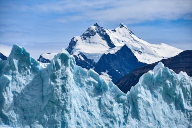 Perito Moreno Buzulu ve Andes Dağları, Parque Nacional Los Glaciares, Unesco Dünya Mirası, El Calafate, Arjantin