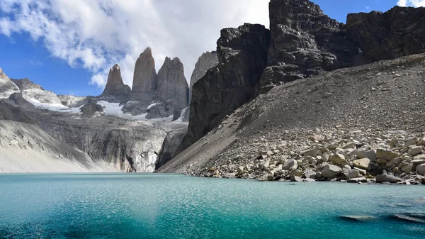 Bas Tornen Bas Las Torres Torres Del Paine Nationalpark Chilenska — Stockfoto