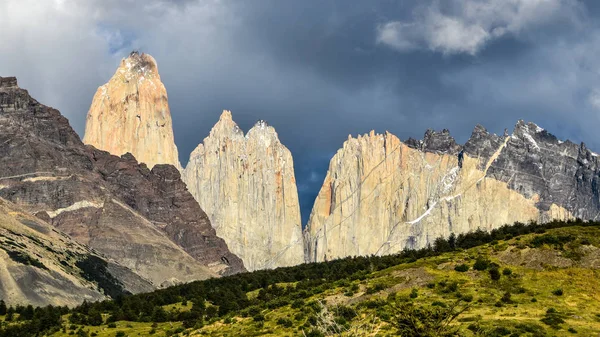 Vistas Torres Del Paine Desde Laguna Armaga Patagonia Chile —  Fotos de Stock