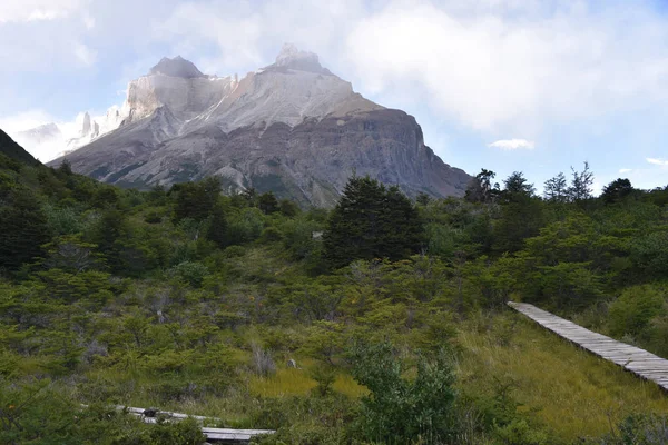 Cuerno Principal Valle Frances Parque Nacional Torres Del Paine Patagonia — Foto de Stock