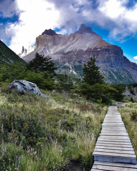 Cuerno Principal Valle Frances Parque Nacional Torres Del Paine Patagonia — Foto de Stock