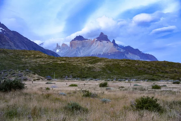 Cuerno Principal Und Der Nationalpark Valle Frances Torres Del Paine — Stockfoto