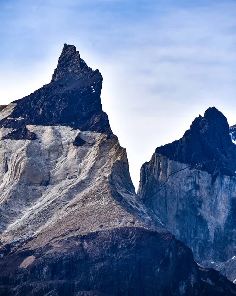 Jezero Pehoe Los Cuernos Rohy Národní Park Torres Del Paine — Stock fotografie