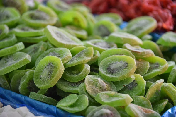 Cuzco Perú Marzo 2018 Aguaymanto Seco Venta Puesto Frutas Mercado — Foto de Stock