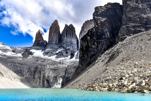 Base Towers Base Las Torres Torres Del Paine National Park Royalty Free Stock Images