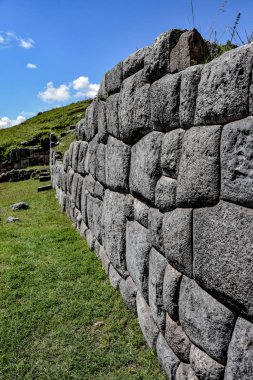 Sacsayhuaman sit alanı, Cusco (Cuzco), Peru İnka taş duvarlara