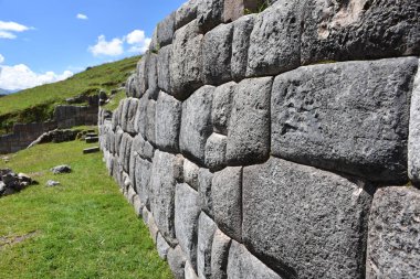 Sacsayhuaman sit alanı, Cusco (Cuzco), Peru İnka taş duvarlara