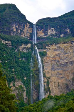 Gocta şelale, 771m yüksek. Tarapoto, Amazonas, Peru