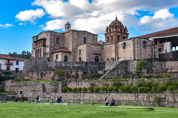 Cusco Perù Aprile 2018 Rovine Qorikancha Convento Santo Domingo — Foto Stock