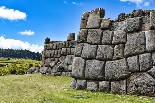 Inca Πέτρινους Τοίχους Sacsayhuaman Αρχαιολογική Κούσκο Κούζκο Περού — Φωτογραφία Αρχείου