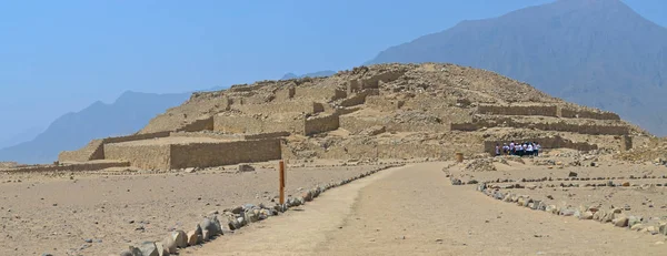 Caral Patrimônio Mundial Unesco Cidade Mais Antiga Das Américas Localizado — Fotografia de Stock