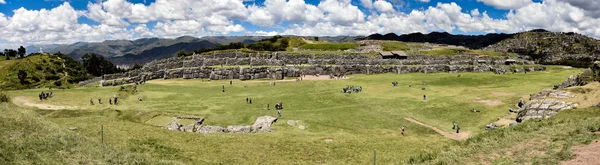 Murallas Piedra Inca Sitio Arqueológico Sacsayhuaman Cusco Cuzco Perú — Foto de Stock