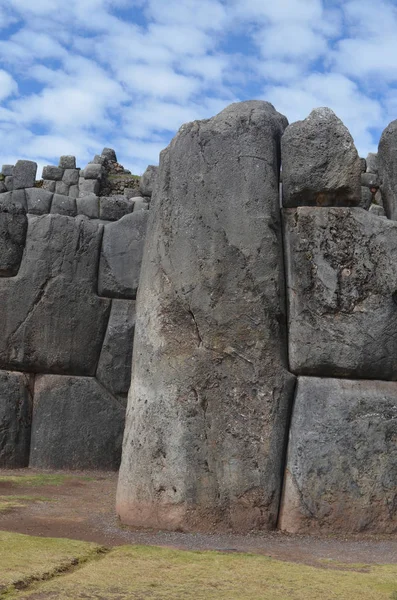 Inca Πέτρινους Τοίχους Sacsayhuaman Αρχαιολογική Κούσκο Κούζκο Περού — Φωτογραφία Αρχείου