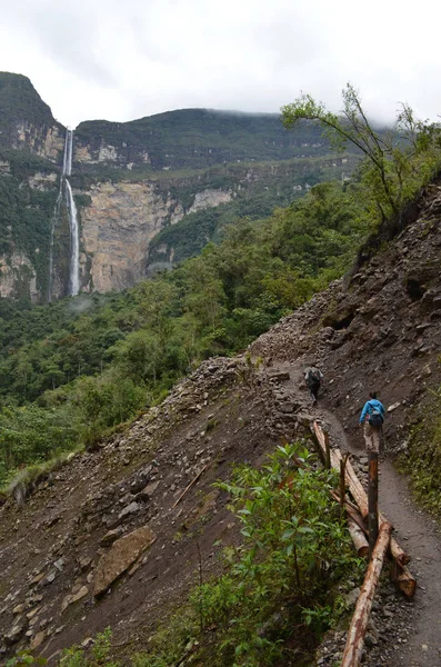 Gocta Waterfall 771M High Chachapoyas Amazonas Peru — Stock Photo, Image