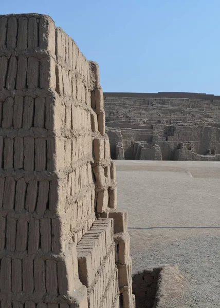 Pre Inca Site Huaca Pucllana Miraflores Lima Peru — Stock Photo, Image