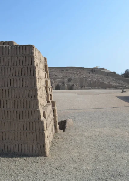 Sito Pre Inca Huaca Pucllana Miraflores Lima Perù — Foto Stock