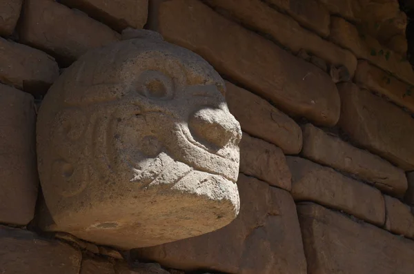 Tenon Head Chavin Huantar Ancash Province Peru — Stock Photo, Image