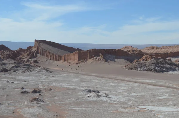 Formacje Skalne Valle Luna Pobliżu San Pedro Atacama Północnym Chile — Zdjęcie stockowe