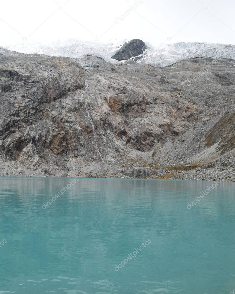 Laguna 69 in the Cordillera Blanca, near Huaraz Peru