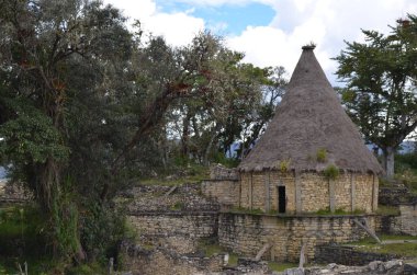 Kuelap arkeolojik sit ve öncesi Inca Kalesi, Tarapoto, Amazonas, Peru