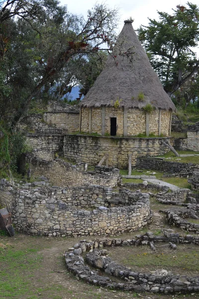 Kuelap Wykopaliska Archeologiczne Inków Przed Twierdzy Chachapoyas Amazonas Peru — Zdjęcie stockowe
