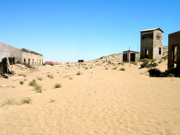 Opuštěné Budovy Diamond Hornické Město Kolmanskop Namibie — Stock fotografie