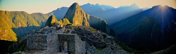 Sunrise Machu Picchu Peru — Stock Photo, Image