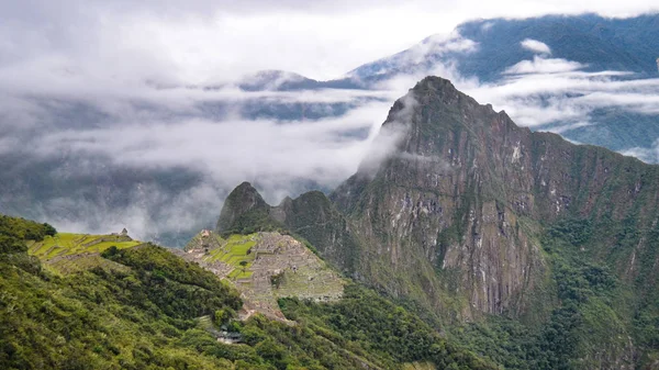 Machu Picchu Ancient Archaeological Site Built Incas Andes Mountain Cusco — Stock Photo, Image