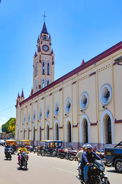 Iglesia Matriz Localizada Praça Armas Iquitos Loreto Peru — Fotografia de Stock