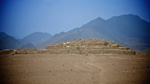 Caral Oder Caral Chupacigarro War Eine Große Siedlung Supe Tal — Stockfoto