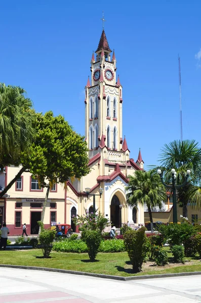 Iglesia Matriz Yer Alan Plaza Armas Iquitos Loreto Peru — Stok fotoğraf