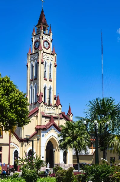 Iglesia Matriz Localizada Praça Armas Iquitos Loreto Peru — Fotografia de Stock