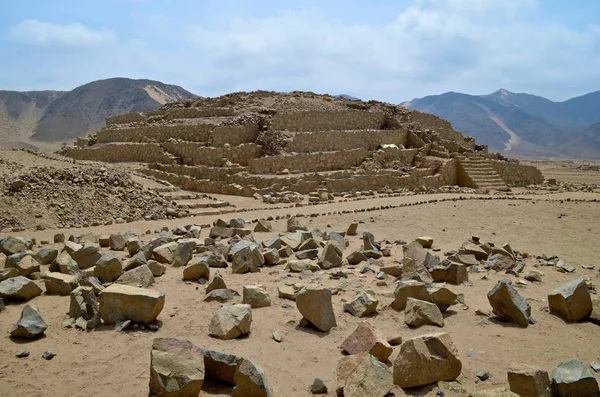 Caral Caral Chupacigarro Large Settlement Supe Valley Supe Barranca Province — Stock Photo, Image