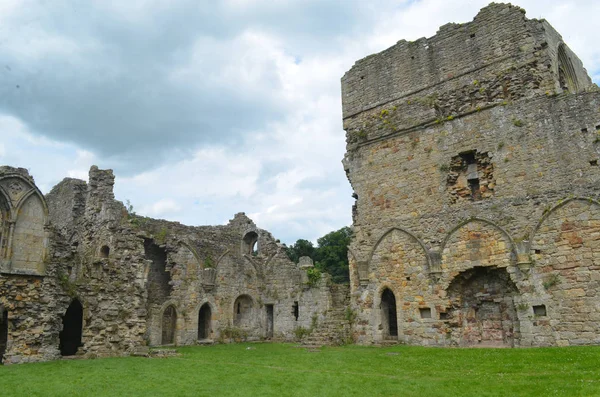 Easby Abbey Ruined Premonstratensian Abbey Banks River Swale Outskirts Richmond — Stock Photo, Image