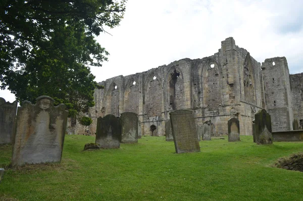 Easby Abbey Ruined Premonstratensian Abbey Banks River Swale Outskirts Richmond — Stock Photo, Image